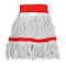 Alpine Industries 5in Head and Tail Bands Loop End 16oz Cotton Mop Head, Red ALP301-01-5R - alternate 1